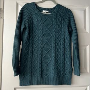 Madewell green sweater